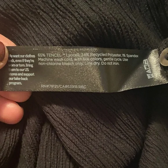 Eileen Fisher Black Sleeveless Mini Dress - Picture 5 of 5